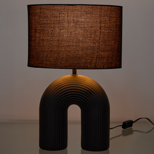 Lampe Archi Ceramique Noir