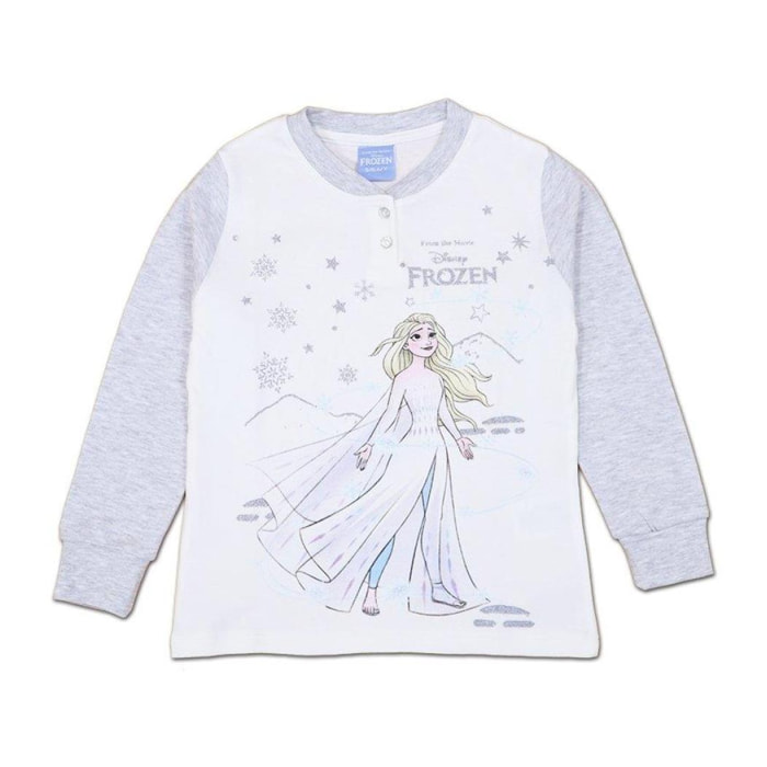 Pigiama Autunno Inverno Elsa Frozen Grigio Lei Disney Grigio