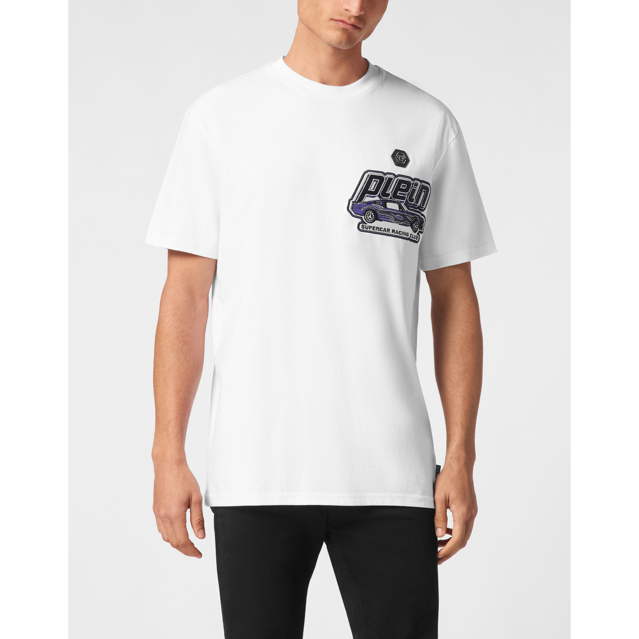 PHILIPP PLEIN T-Shirt Round Neck RACING