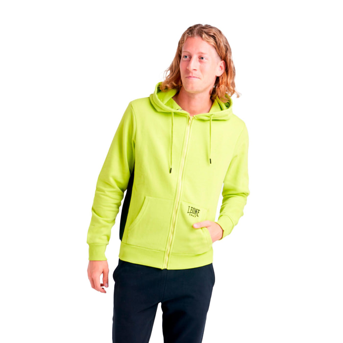 Tuta uomo con cappuccio e zip College Ash