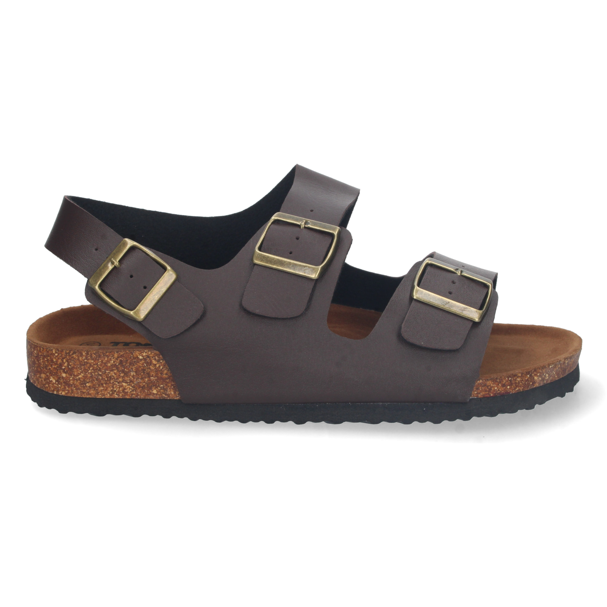 Sandalia Plana con Planta Bio y Hebillas