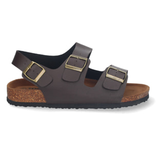 Sandalia Plana con Planta Bio y Hebillas