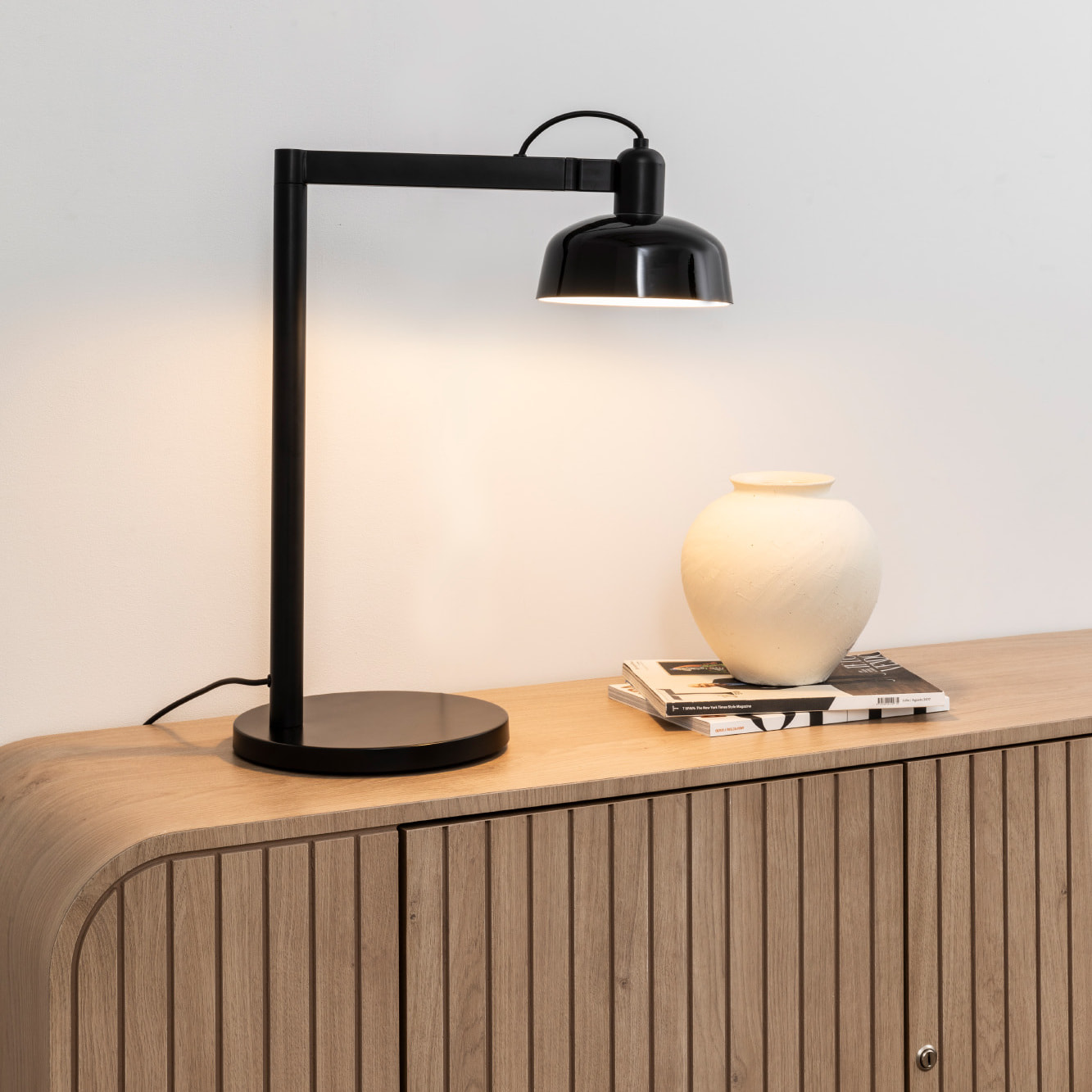 TATAWIN Lampe de table noire