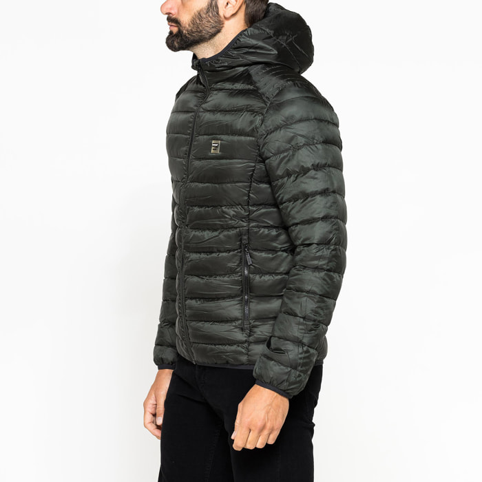 PIUMINO ULTRALEGGERO IN RIPSTOP CON CAPPUCCIO