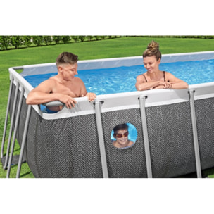 Bestway Piscine hors sol tubulaire rectangulaire Bestway Steel Pro MAX 488 x 244 x 122 cm Splashview sans accessoires