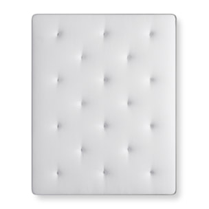 Ensemble Suite Palace Cannes, 2 x 80 x 200 cm: matelas + sommier duo gris clair