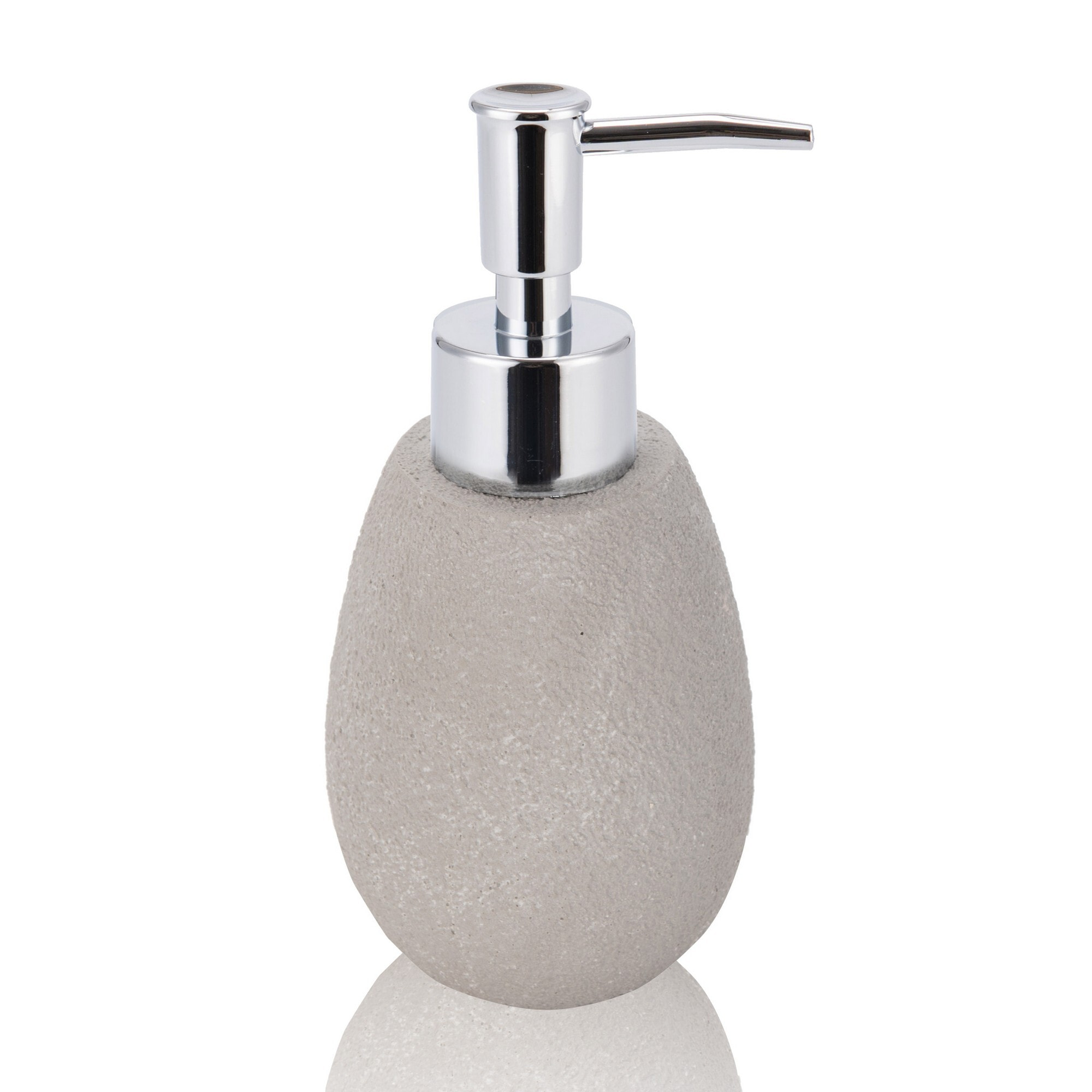 Distributeur de savon Tomasucci CEMENT, en résine, gris, 7 × 7 × 16 cm