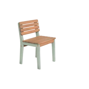 Table de jardin enfant intérieur/extérieur bois d'acacia + 2 assises CAROLINE