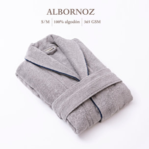 Albornoz s/m 100% algodón 360gsm gris scalpers home
