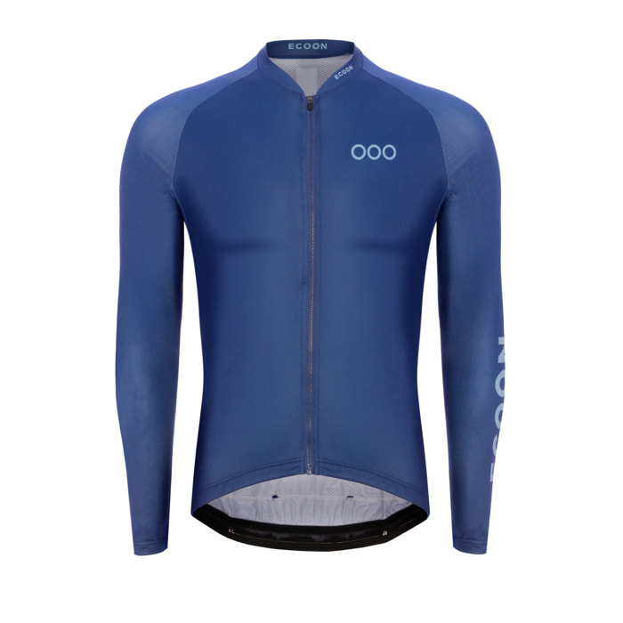 Maglia manica lunga ECOON modello Tourmalet da uomo in blu