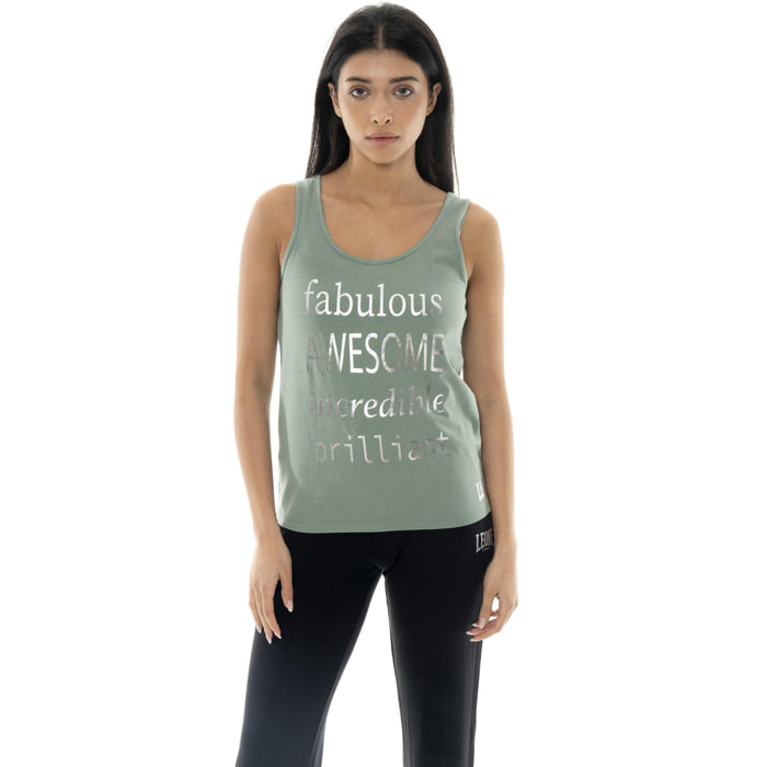 Camiseta de tirantes mujer Leone Spring Vibes de algodón