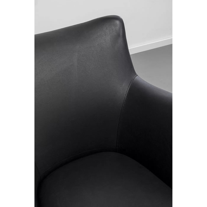 Fauteuil Goldfinger noir Kare Design