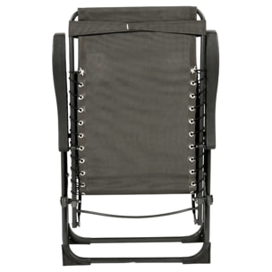 Fauteuil relax de jardin Silos Anthracite