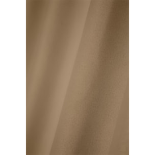 Rideau occultant  -  - Effet tweed - Marron Brun