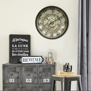 Horloge "Mécanisme" D51cm