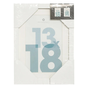 Cadre photo "Manu" blanc 13x18cm