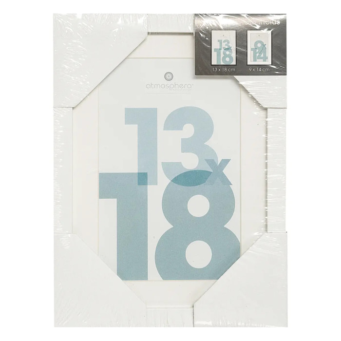 Cadre photo "Manu" blanc 13x18cm