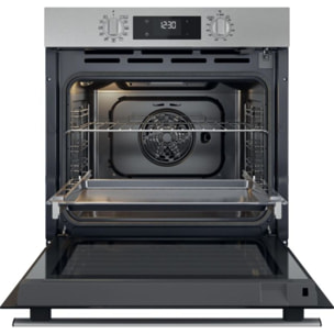 Four encastrable WHIRLPOOL OMR58RR1X - Pyrolyse - Chaleur pulsée - Rails télescopiques - Ajout Vapeur - Inox Anti-traces