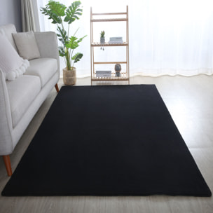 MOSCOU - Tapis uni Noir