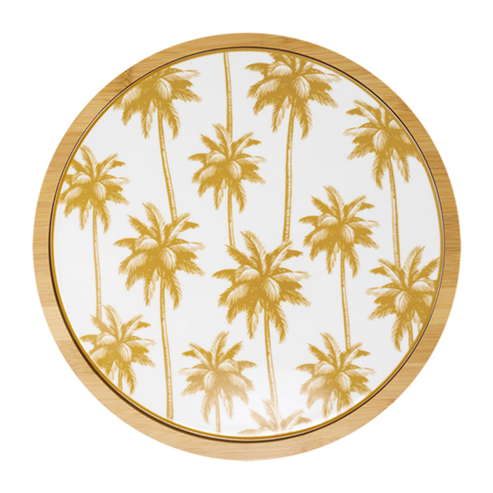 Tagliere tondo Aruba in new bone china