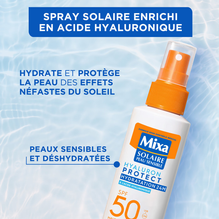 Mixa Hyaluron Protect Peaux Sensibles Spray Solaire SPF50 150ml
