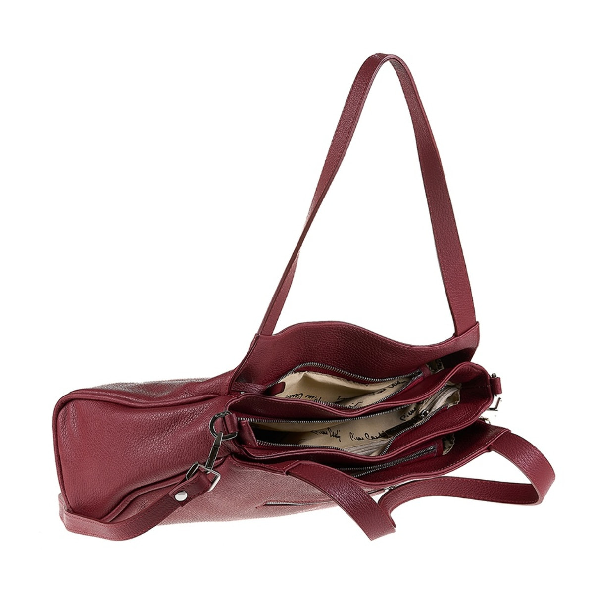 Borsa a spalla da donna Made in Italy - Modello Celeste Chic - 100% pelle - 36.0 x 24.0 x 10.0 cm