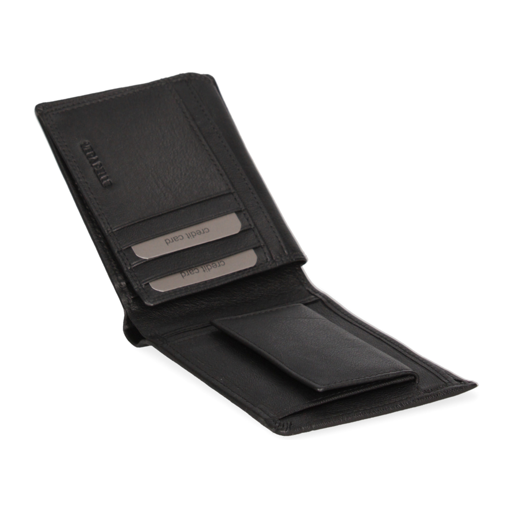 Portafoglio uomo vera pelle - Modello Araldo Prime - Casual - 12.0 x 10.0 x 2.5 cm