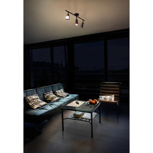 Forlight Proyector Ip20 Safran Triplex Gu10 8W Marrón 1649Lm