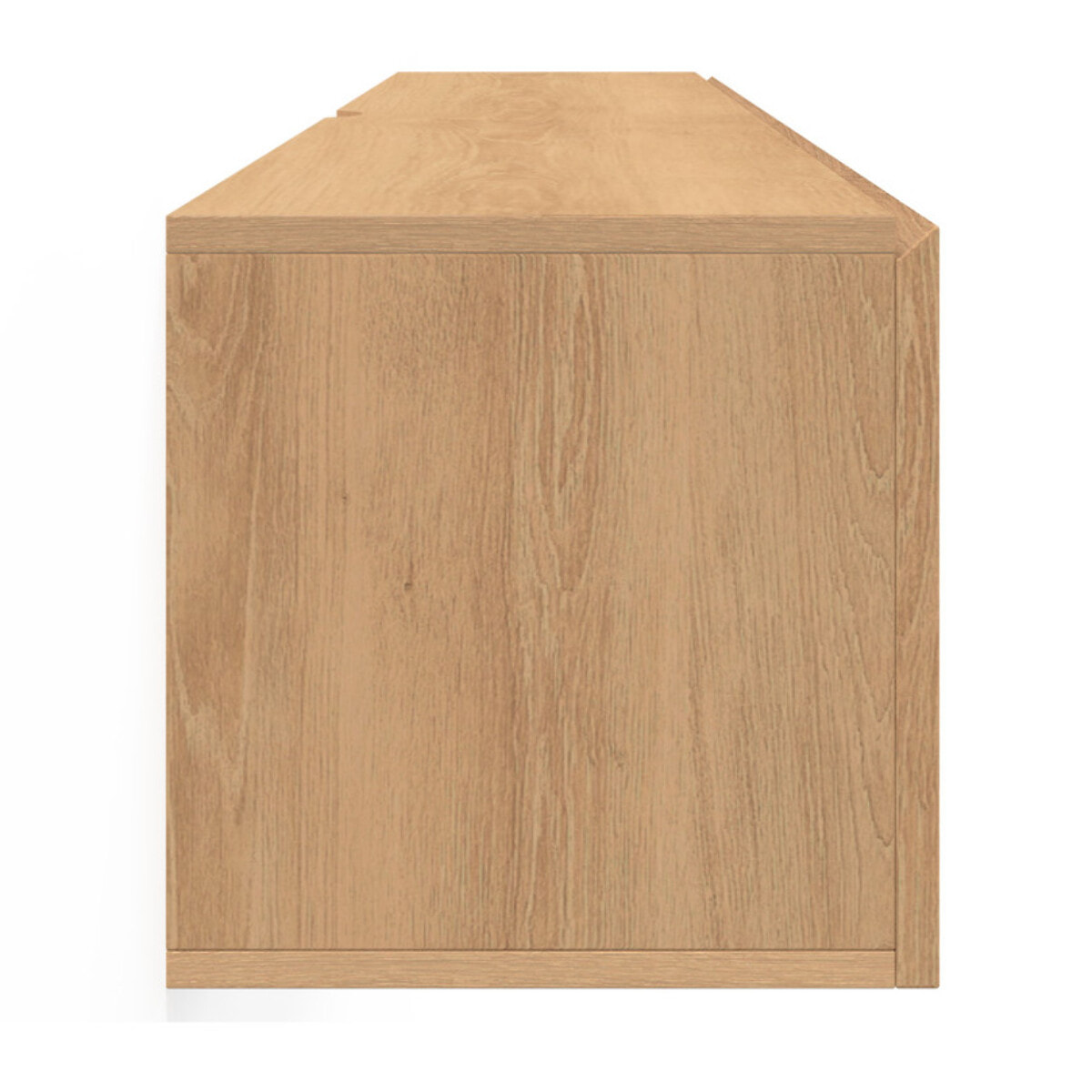 Meuble TV suspendu Faustine effet lattes L180cm