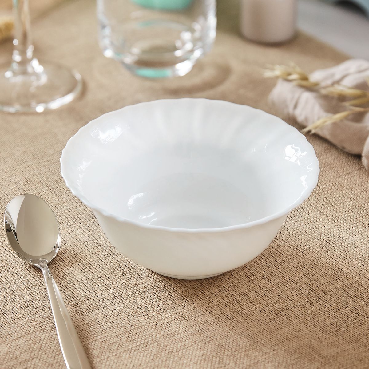 Coupelle blanche 12 cm Feston - Luminarc