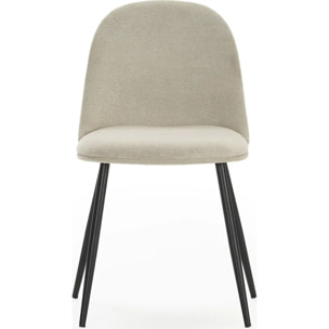 Lot de 4 chaises en tissu - HAVEN