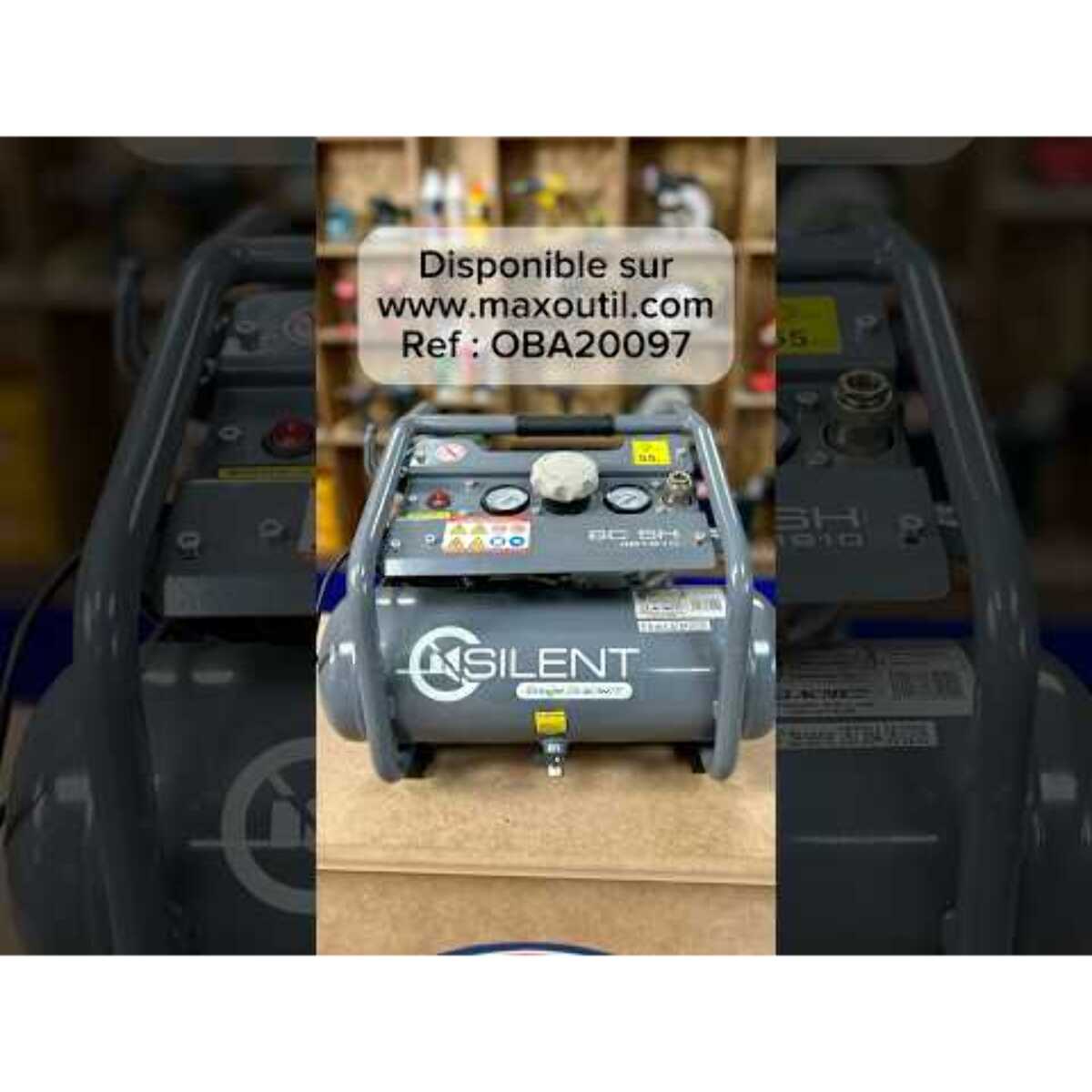 Compresseur Silent 6C SH LACME 6 m³/h monophasé - 6 L 8 bar - 461910