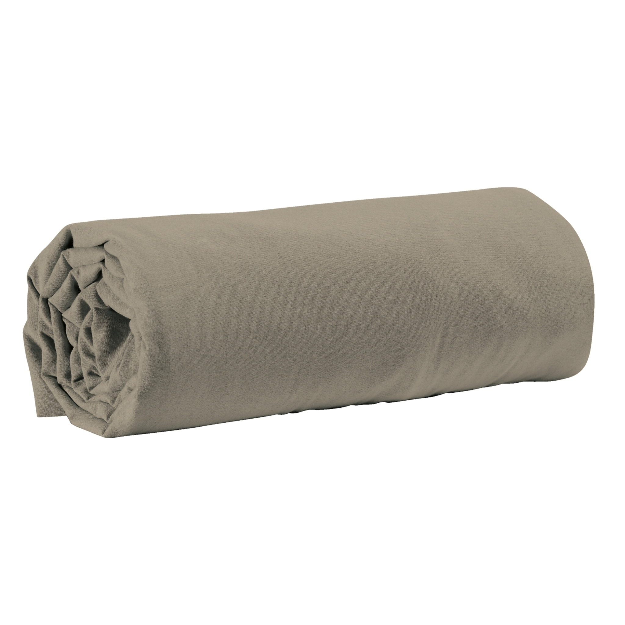 Drap Housse Uni 100% Coton - Essentiel - Silver