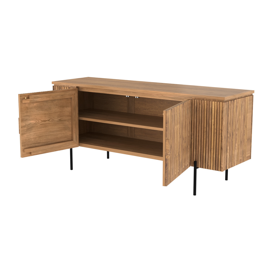 Buffet en bois de teck 2 portes - Gordes