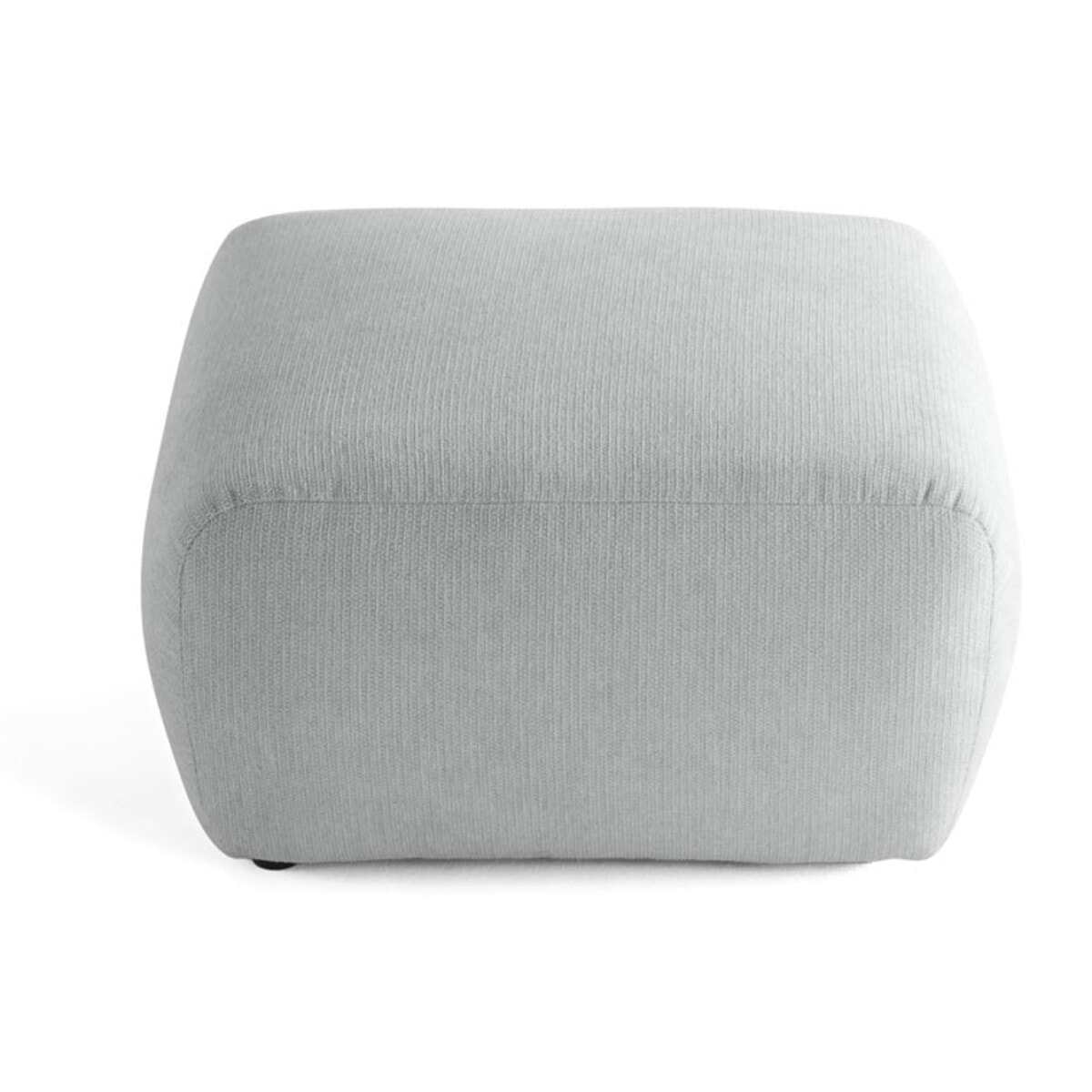 Sorrente - pouf - en tissu texturé - Gris clair