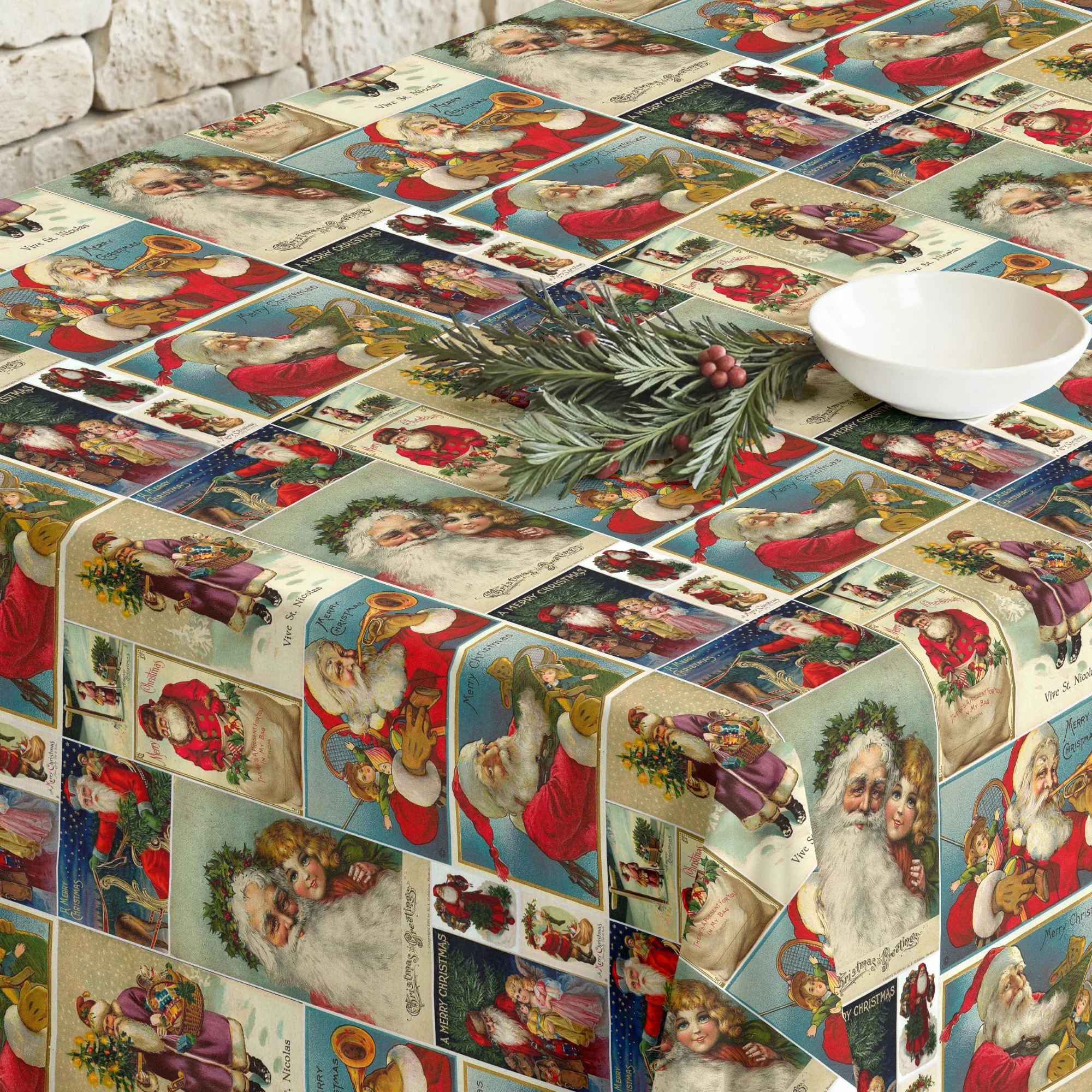 Nappe en résine Anti-tâches Navidad Vintage 5