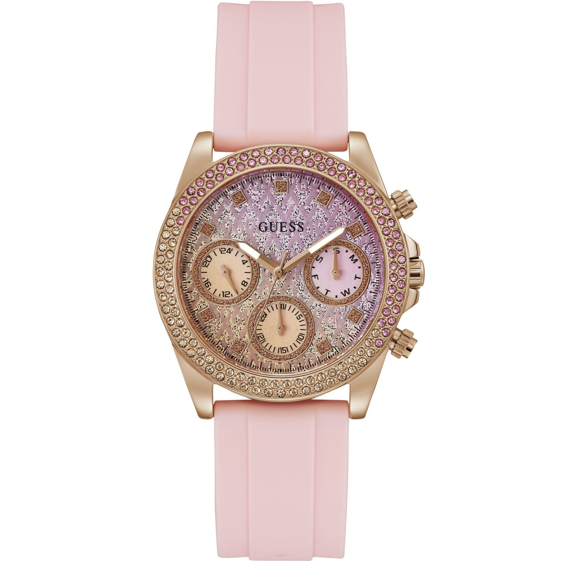 Guess Reloj Analógico De Cuarzo. Gd Sparkling Pink