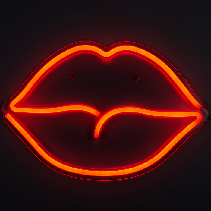 Lampe Neon Bouche Acrylique Usb