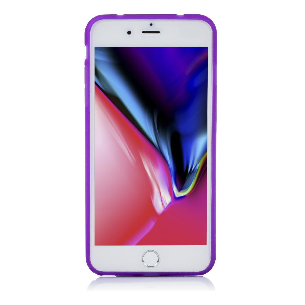 CARCASA TPU TRANSPARENTE CON COLOR IP 7 PLUS / IP8 PLUS