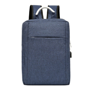 DAM Mochila para Laptop con interfaz de carga USB. 30x12x42 Cm. Color: Azul