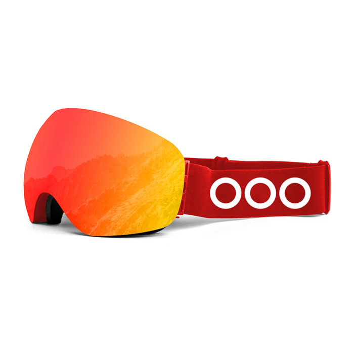 Gafas de esquí ECOON Nanga Parbat - Rojo / Revo roja