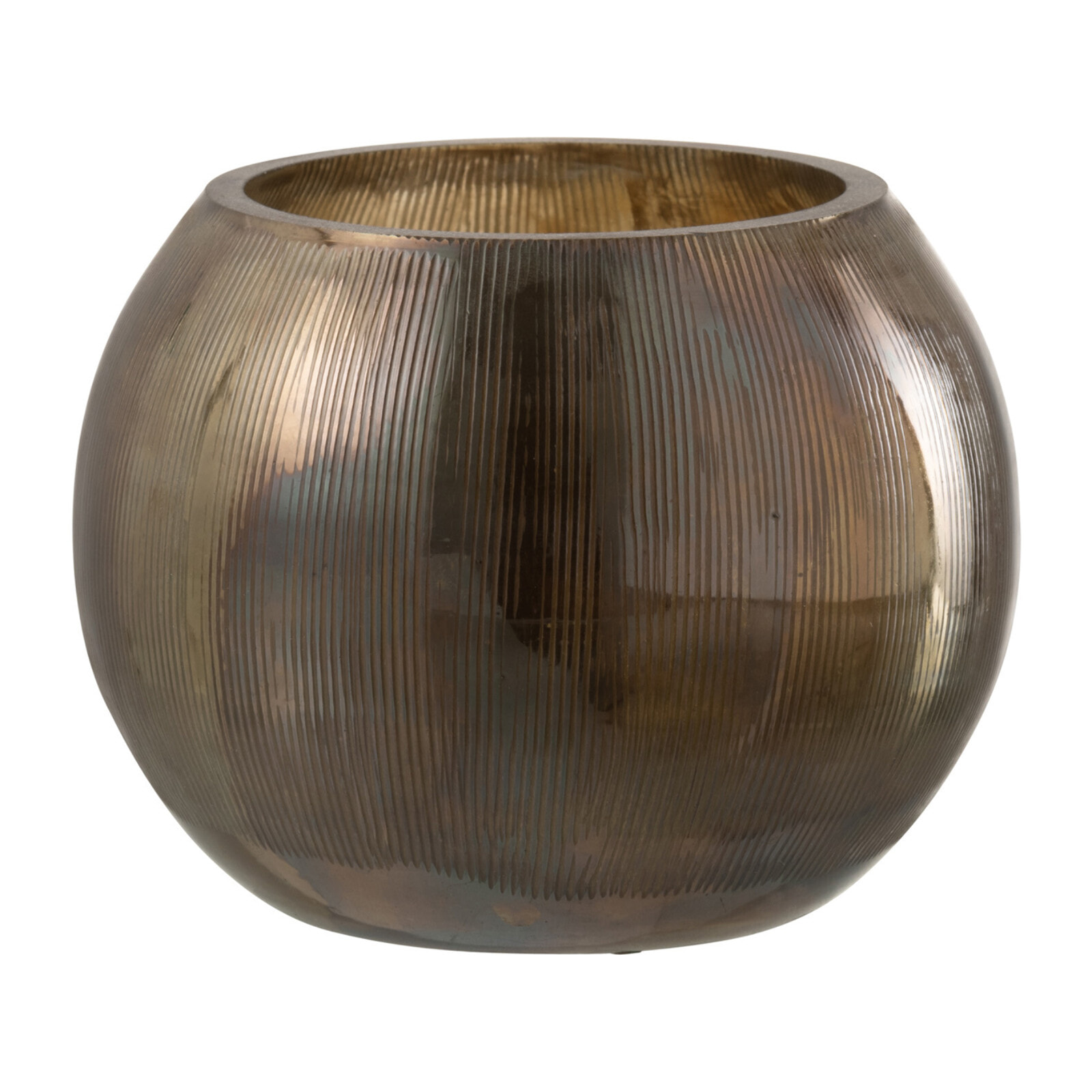 J-Line photophore Lignes - verre - brun foncé - large