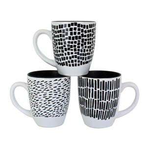 Lot de 6 mugs, Yucatan