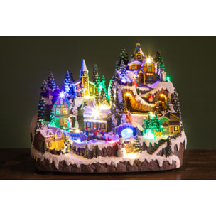 Villaggio con musica movimento e luci - Pezzi 1 - 37,5xH31x28,5cm - Bianchi Dino SpA