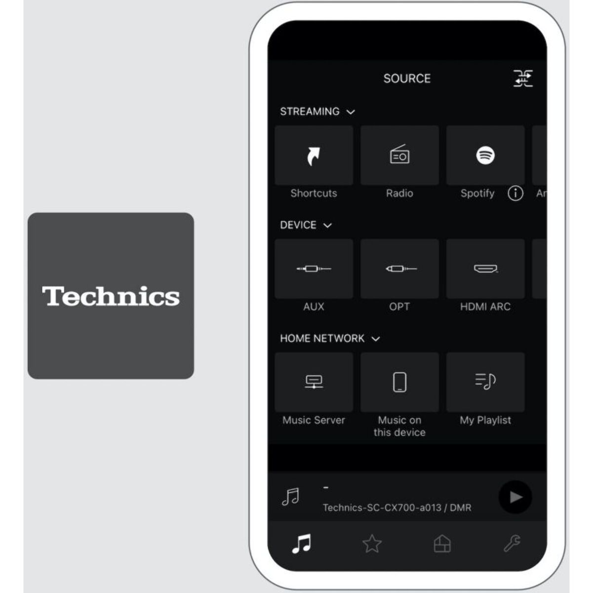 Enceinte bibliothèque active TECHNICS SC-CX700E-K