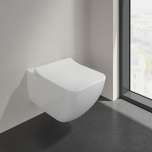 Cuvette WC suspendu sans bride VILLEROY & BOCH Venticello avec abattant frein de chute déclipable