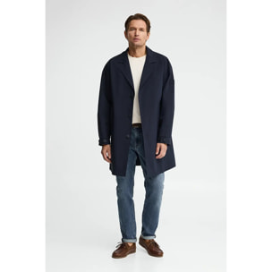 Trench Ellington blu marino con logo in gomma Polo Club