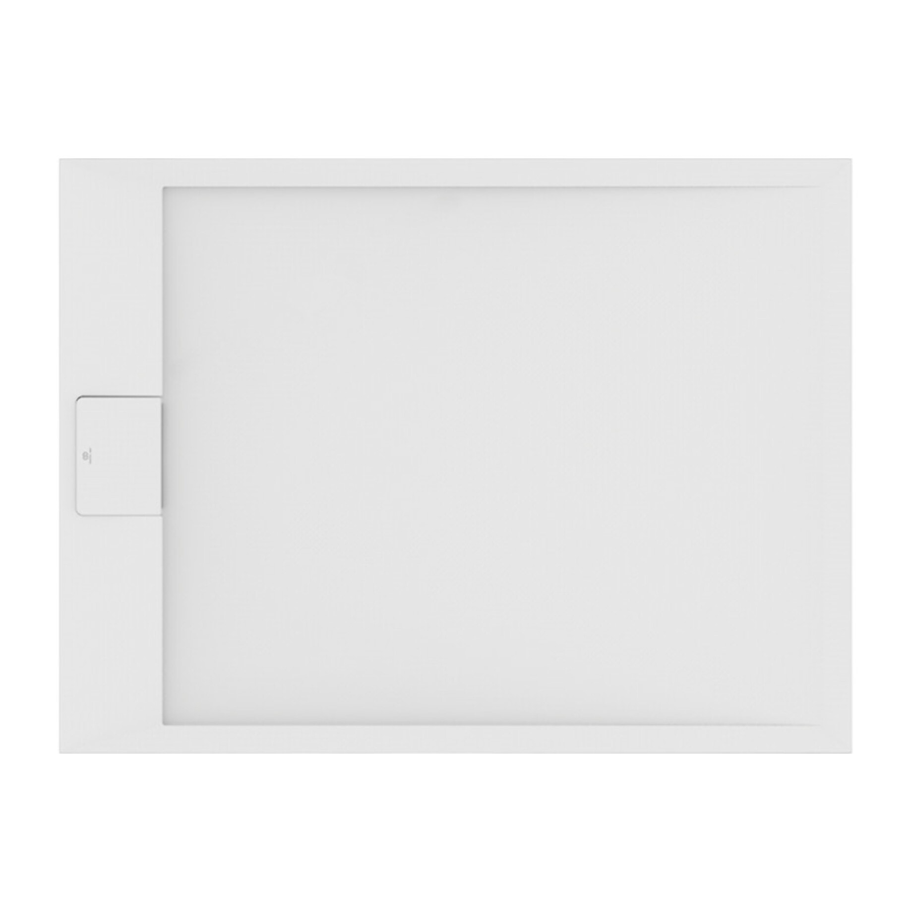 Receveur de douche antidérapant Ultra Flat S I.Life recoupable avec bonde largeur 120 x 80