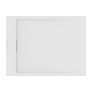 Receveur de douche antidérapant Ultra Flat S I.Life recoupable avec bonde largeur 120 x 80