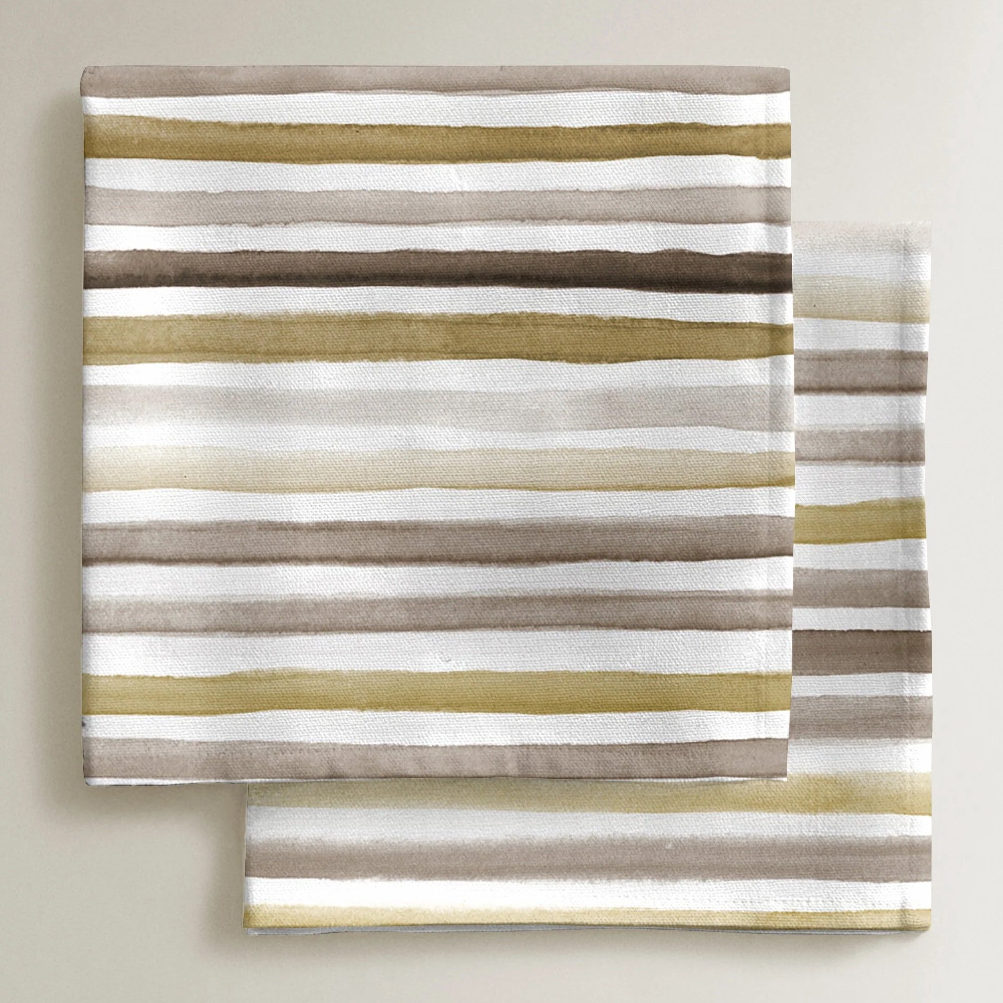 Lot de 4 serviettes Naiara Marron